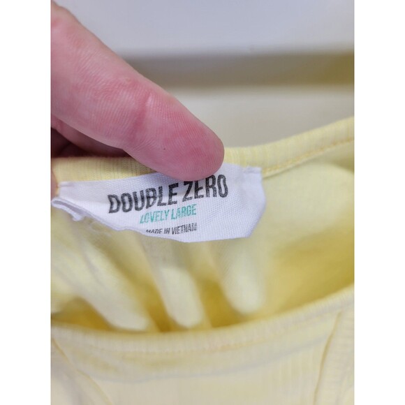 Double Zero Women's Soft Knit Workout Top Muscle Tank Top Crop Top Size L - Picture 8 of 9
